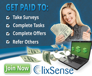 ClixSense te da dinero por muchos medios